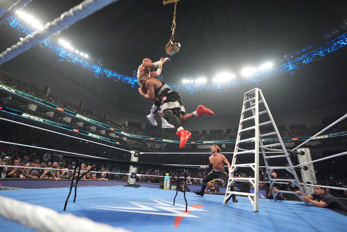 USANetwork's tweet image. This TLC Match on #SmackDown was an absolute instant classic! #WWE