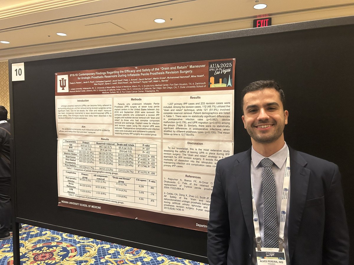 Dr. Rodrigo Donalisio (@rdonalisiomd) on Twitter photo Dr. <a href="/thairopereira/">Thairo Pereira</a> newest addition to <a href="/URMCUrology/">URMC Department of Urology</a> Men’s health and infertility specialist, presenting his work with <a href="/IUuro/">Indiana University Department of Urology</a> and Dr. <a href="/drhelenbernie/">Helen L. Bernie</a>. #AUA2025 <a href="/CAU_URO/">Confederación Americana de Urología (CAU)</a> <a href="/AmerUrological/">Amer. Urol. Assn.</a> <a href="/SMSNA4Patients/">SMSNA for Patients</a> <a href="/SMSNA_ORG/">SMSNA</a> <a href="/UTHUrology/">University of Texas Houston Urology</a> <a href="/MDAndersonNews/">MD Anderson Cancer Center</a> Dr. <a href="/thairopereira/">Thairo Pereira</a> newest addition to <a href="/URMCUrology/">URMC Department of Urology</a> Men’s health and infertility specialist, presenting his work with <a href="/IUuro/">Indiana University Department of Urology</a> and Dr. <a href="/drhelenbernie/">Helen L. Bernie</a>. #AUA2025 <a href="/CAU_URO/">Confederación Americana de Urología (CAU)</a> <a href="/AmerUrological/">Amer. Urol. Assn.</a> <a href="/SMSNA4Patients/">SMSNA for Patients</a> <a href="/SMSNA_ORG/">SMSNA</a> <a href="/UTHUrology/">University of Texas Houston Urology</a> <a href="/MDAndersonNews/">MD Anderson Cancer Center</a>