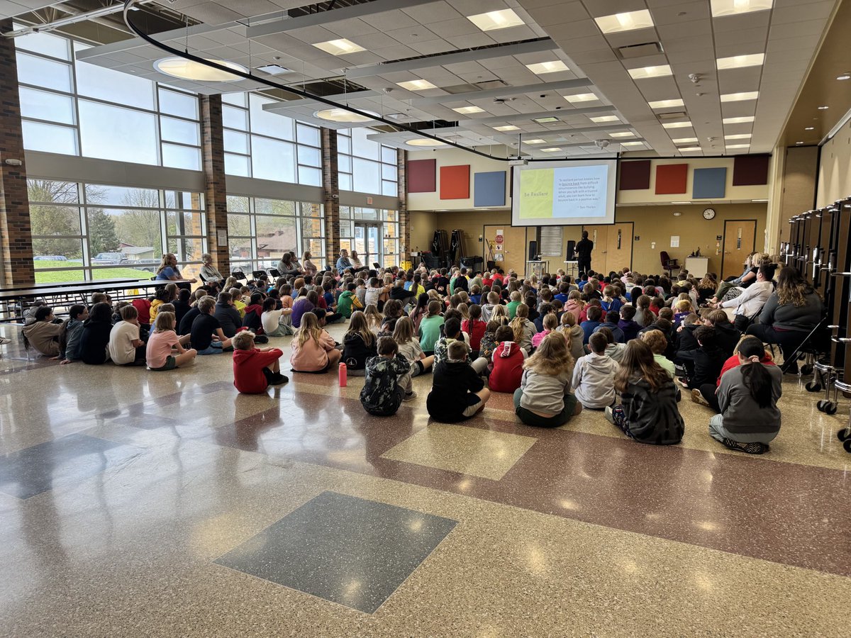Thank you <a href="/MercyOne_Iowa/">MercyOne</a> for sponsoring our mental health and bullying prevention school assemblies in Cedar Falls Iowa last week! Special thanks to the people who made it happen: Jason Strub - Principal of Southdale Elementary and Heidi Witt from MercyOne.