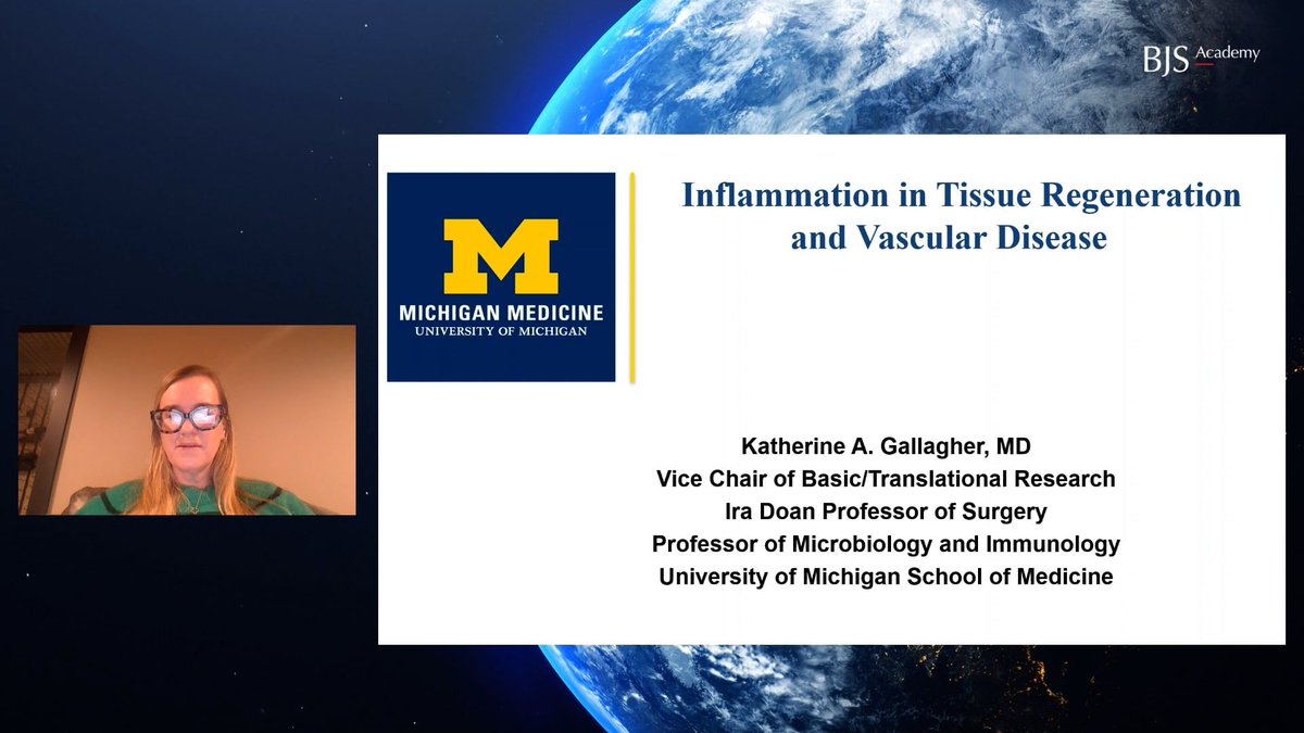 BJS Academy (@bjsacademy) on Twitter photo 🩸 Inflammation in tissue regeneration and vascular disease
➡️ buff.ly/YcdJTHi
Listen into to Katherine Gallagher's lecture "Inflammation in tissue regeneration and vascular disease".
This lecture is presented as a part of our 2025 vascular series with <a href="/VSGBI/">Vascular Society</a> 🩸 Inflammation in tissue regeneration and vascular disease
➡️ buff.ly/YcdJTHi
Listen into to Katherine Gallagher's lecture "Inflammation in tissue regeneration and vascular disease".
This lecture is presented as a part of our 2025 vascular series with <a href="/VSGBI/">Vascular Society</a>