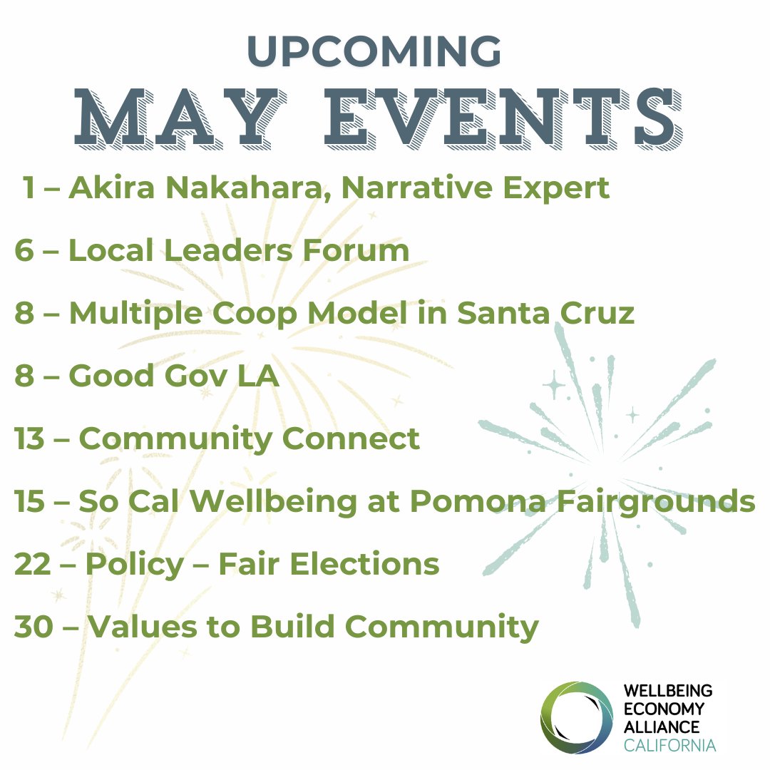 Wellbeing Economy Alliance California Hub tweet media