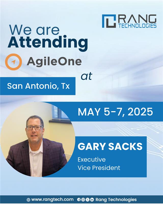 RangTweets's tweet photo. We’re excited to be one of the sponsors of the 2025 AgileOne Customer Forum in San Antonio, TX, from May 5–7! Our Executive Vice President, Gary Sacks, will join AgileOne.

#RangTechnologies #RangLifesciences #RangHealthcare #RangDigitech #RangCares #AgileOneForum https://t.co/HdCul5yzJJ
