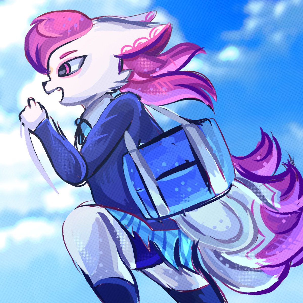 Dashing to school!

#Kimikofivetails #Fortnite #FortniteFanArt
