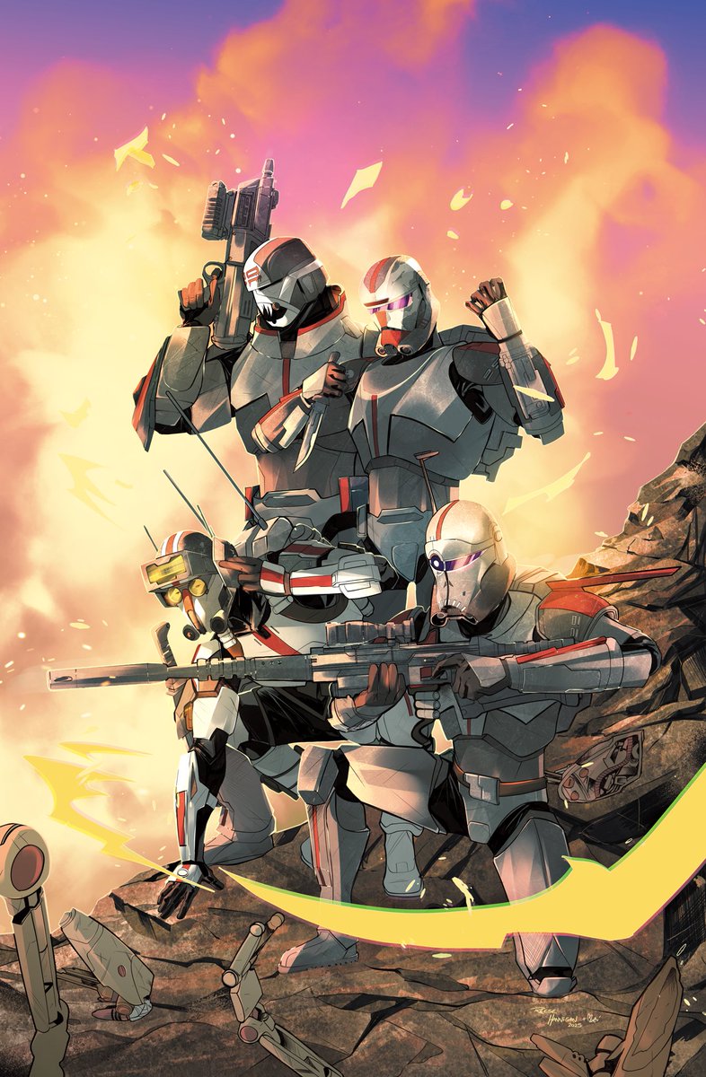 Reesehannart's tweet image. New bad batch art !!! This isn’t for ghosts agents 

I drew this to make prints for cons and i absolutely loved how it turned out , huge thank you to @igormontiart who coloured the hell out of it .

Ive been want to collaborate with igor for the longest time 

#badbatch #tbb