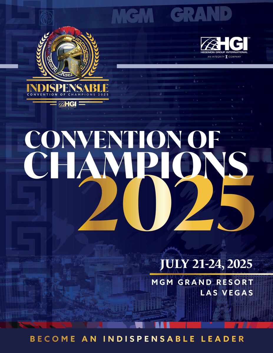 HGIOfficial's tweet photo. Prepare to Transform Your Future!

Register today for the Convention of Champions 2025 — where dreams are reignited, leaders are forged, and destinies are built. https://t.co/wbDWeSK1pM