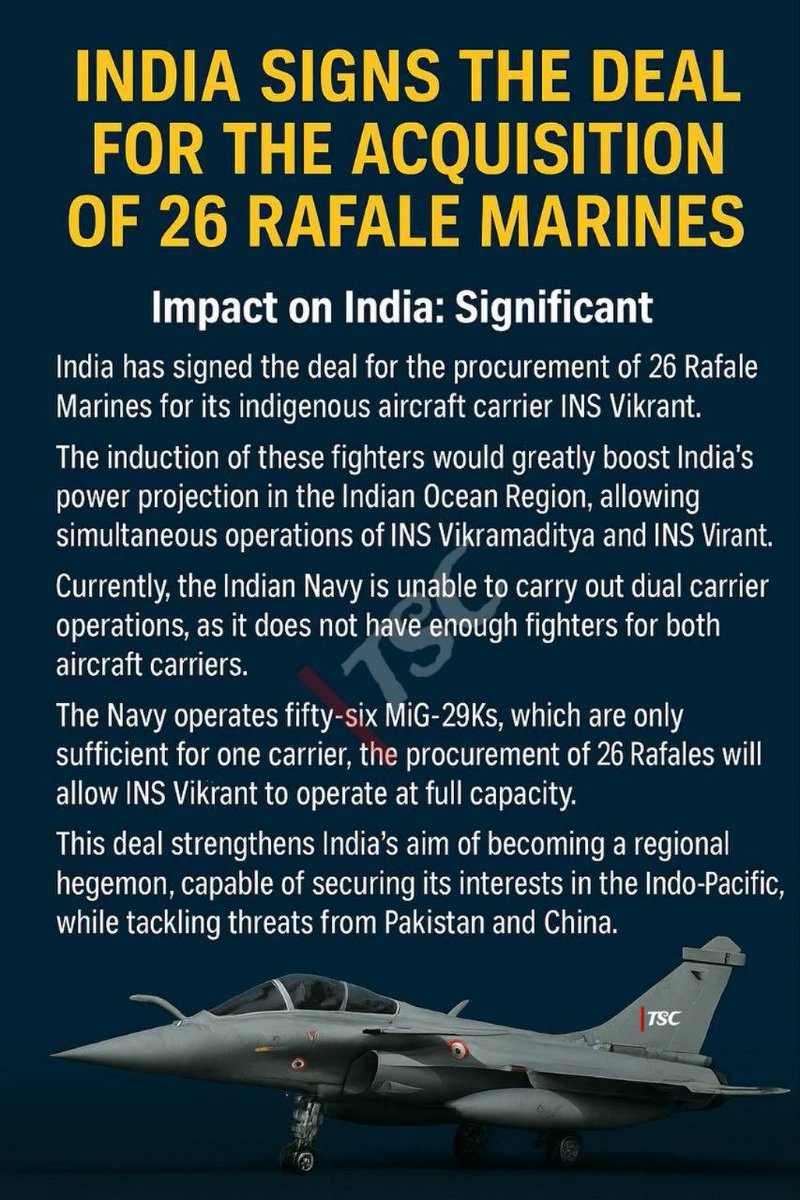 India, France ink Rs 63,000-crore deal for advanced Rafale-M jets

India and France have signed a Rs 63,000 crore deal for 26 Rafale-M jets for the Indian Navy, boosting maritime strength and deepening defence ties. Deliveries are expected between 2029 and 2031.