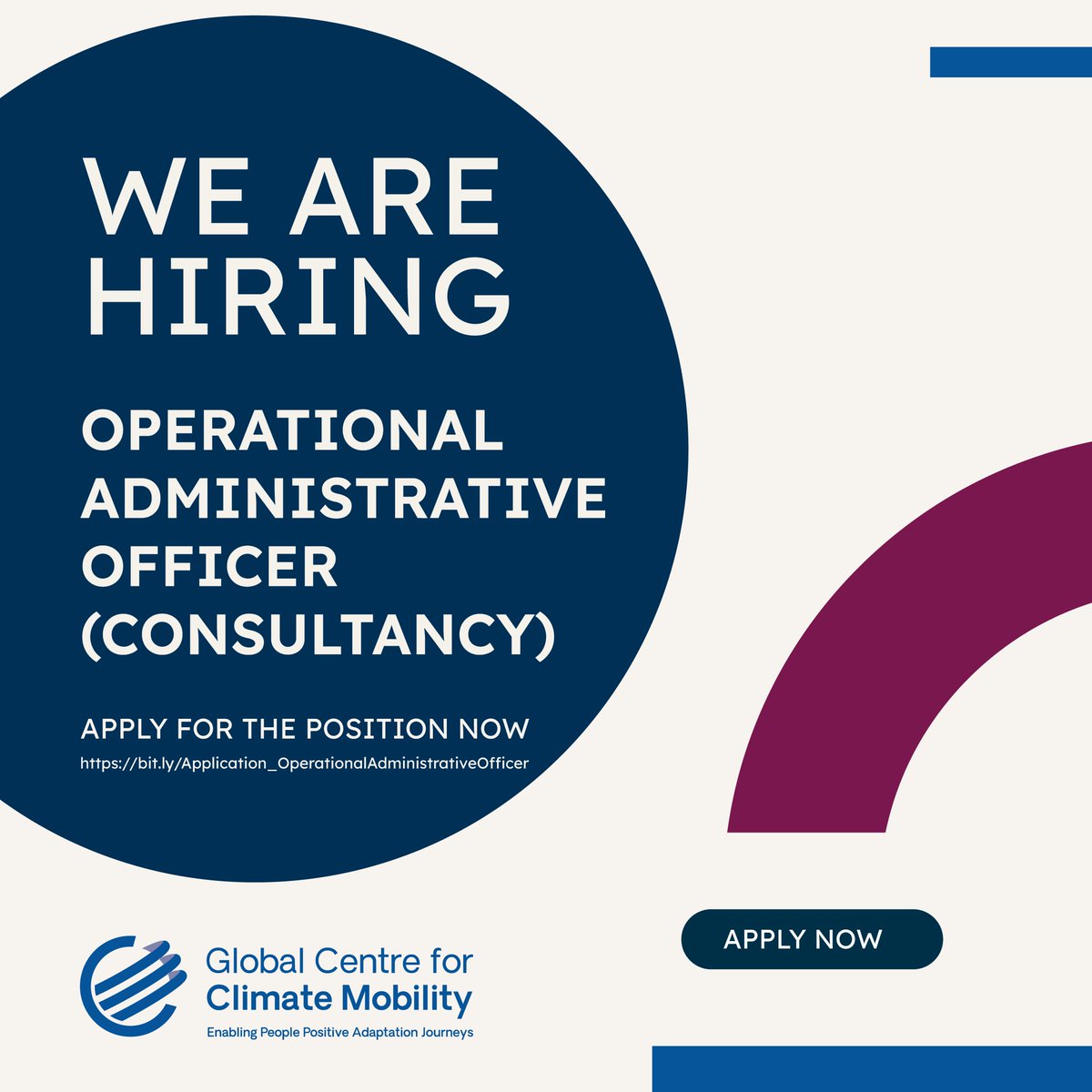 Only two days remain to apply for the Operational Administrative Officer position!

Apply by April 30, 2025!

Interested candidates are invited apply on Idealist.org: bit.ly/Application_Op…

For more details, view the terms of reference here:
bit.ly/ToR_Operationa…