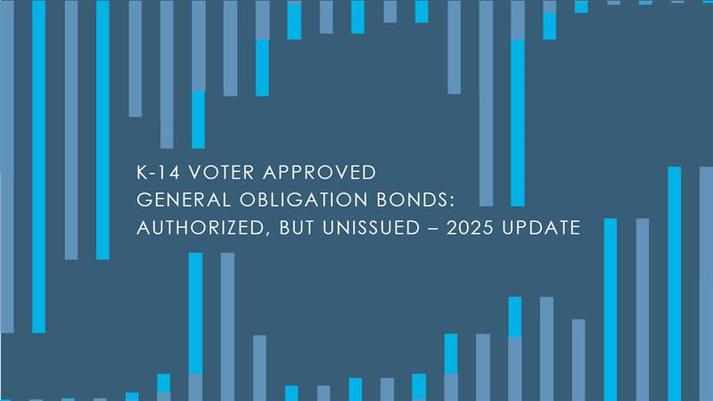 cdiac_sto's tweet image. The 2025 update to CDIAC’s “K-14 Voter Approved General Obligation Bonds: Authorized, But Unissued” report is now available. To read the report, please visit our website: treasurer.ca.gov/cdiac/publicat…
