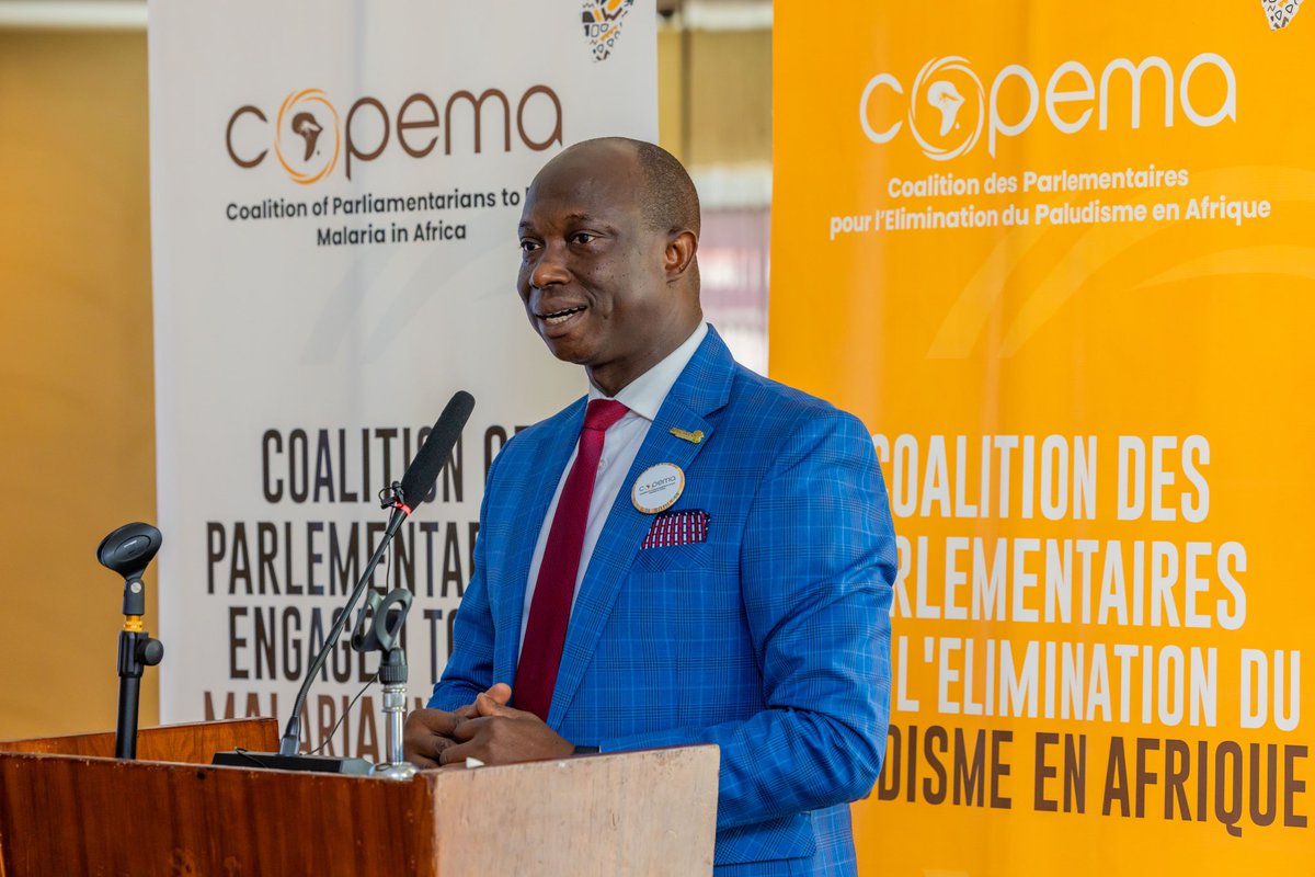 ImpSanteAfrique's tweet photo. @HFFG_Ghana @_GHSofficial @mohgovgh @UNITE_MPNetwork @GFAN_Africa @CS4MEglobal @endmalaria @GlobalFund @MinofHealthUG @GovUganda @Parliament_Ug 🗣️ "Declarations are important, but action is critical. Too few countries meet the 15% Abuja target for health, with an average of just 7%. How are we taking action? Thats why we need #COPEMA”

From Dr. Kokou Alinon, Western Regional Director of @AfricaCDC, at the launch event. https://t.co/nsmPBBfcNg