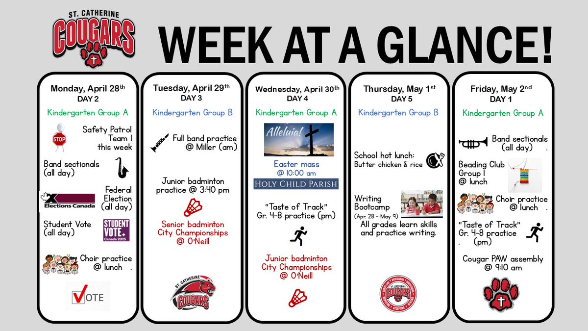 Happy Easter! April 28 - May 2, 2025 <a href="/RCSD_No81/">YQR Catholic Schools</a>