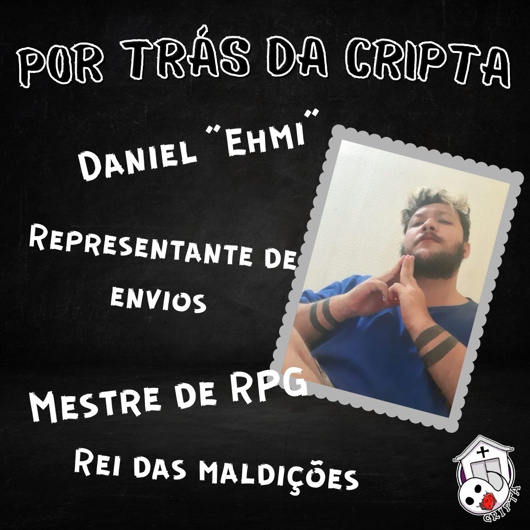 CriptaEditora's tweet image. Dando continuidade nas apresentações, hoje conheceremos Ehmi, nosso "Rei das Maldições"👻
#cripta #editora #rpgbrasil