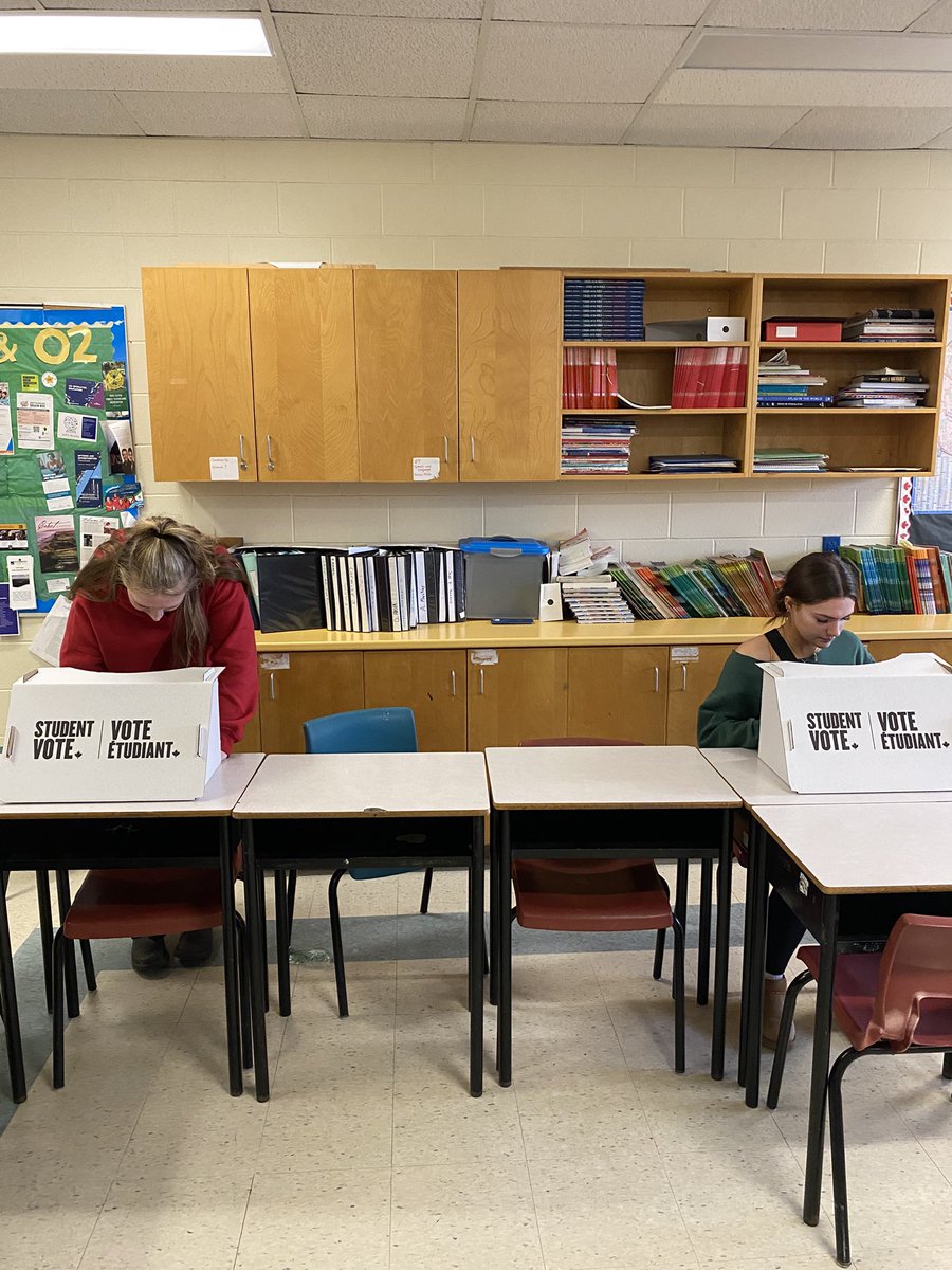 InvernessECA's tweet photo. Our Grade 9 Citizenship class, led by Mr. Timmons, organized a Student Vote alongside the federal election! Proud to see our students leading, learning, and living democracy in action. #StudentVote #CivicEngagement https://t.co/0w72ImhaHv