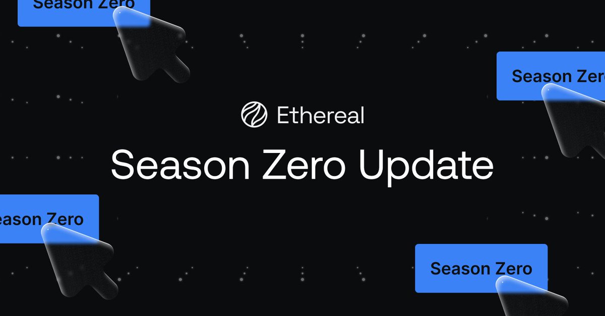 1/ It's been two months since launching Ethereal Season Zero pre-deposits.

We've reached ~$900M from over 24,000 unique depositors, making this the fastest TVL growth of any DeFi protocol since Season Zero began.

The Ethereal pre-deposit contract is now the 2nd largest holder