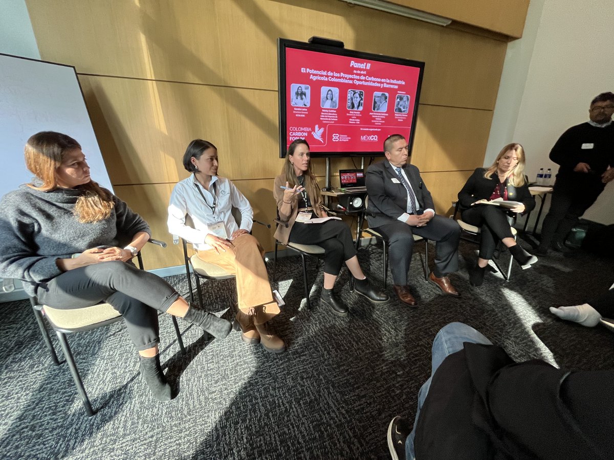 Amy Kessler, our Director of Latin America, spoke on 2 panels at the #ColombiaCarbonForum, sharing insights on how our protocol dev process supports alignment w country specific context &amp; legal framework, which is particularly important for the ag sector &amp;can support Article 6.2