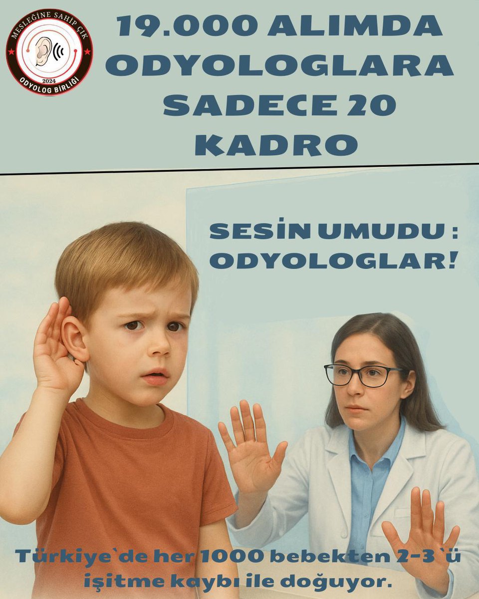📣 YETKİLİ SENDİKANIN ORTAYA ATTIĞI SAYI DAĞILIMI KABUL EDİLEMEZ!

Tüm lisansiyerlere ayrılan kadro sayısı, bir önlisansa ayrılan sayı bile etmiyor.

ADİL DAĞILIM YAPILMADAN KILAVUZ YAYINLAMAK, LİSANSİYERLERE HAKARETTİR‼️
<a href="/ahmetesmer2121/">Ahmet ESMER</a>
<a href="/drmemisoglu/">Prof. Dr. Kemal Memişoğlu</a>
#SağlıktaLisansaAdilKadro