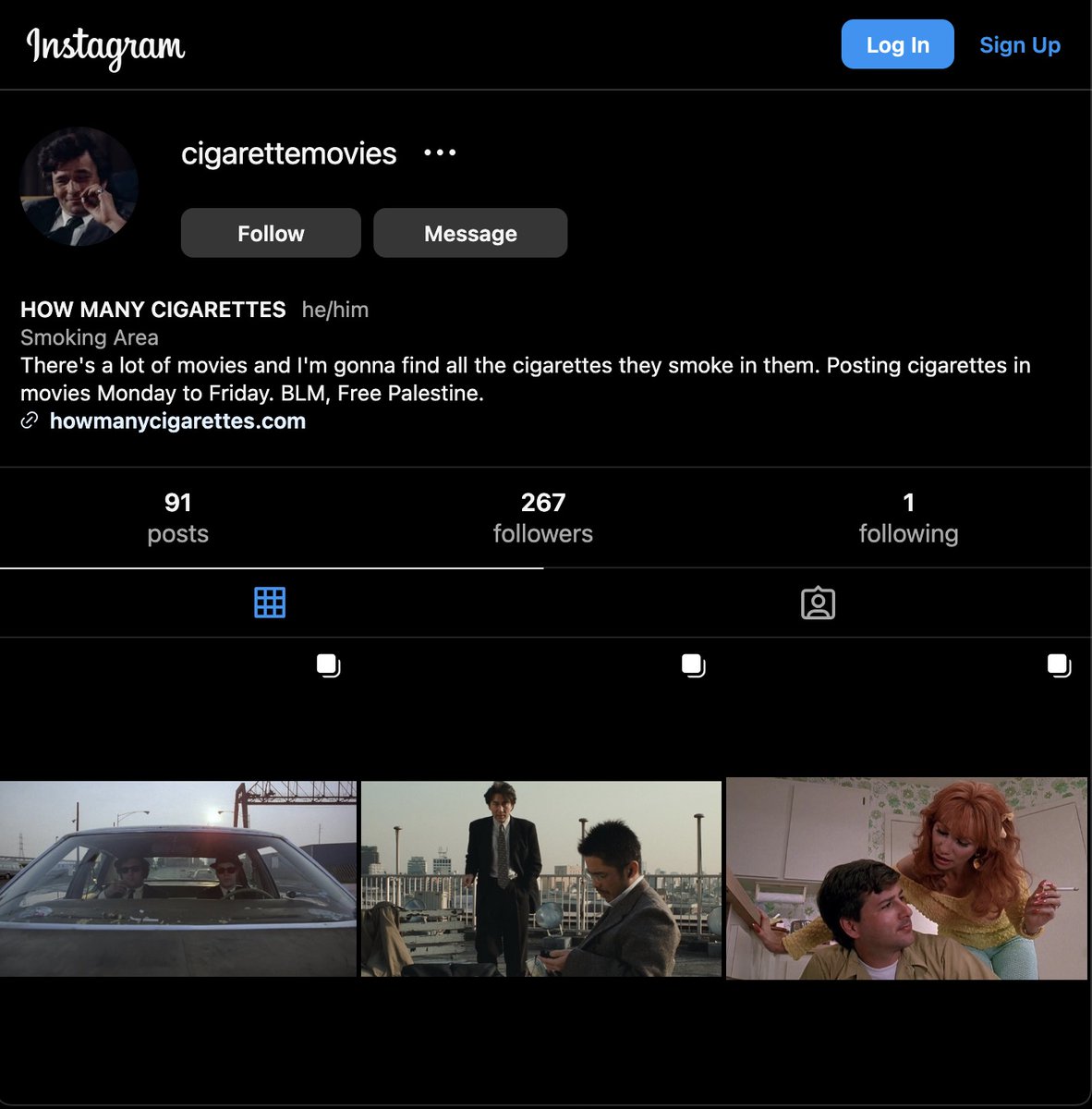 CIGARETTEMOVIES's tweet image. If you want to see the same bullshit that gets posted here but don't want to use this platform remember that the basis of this account is the website howmanycigarettes.com, but we also have accounts on Bluesky (bsky.app/profile/howman…) and Instagram (instagram.com/cigarettemovie…)