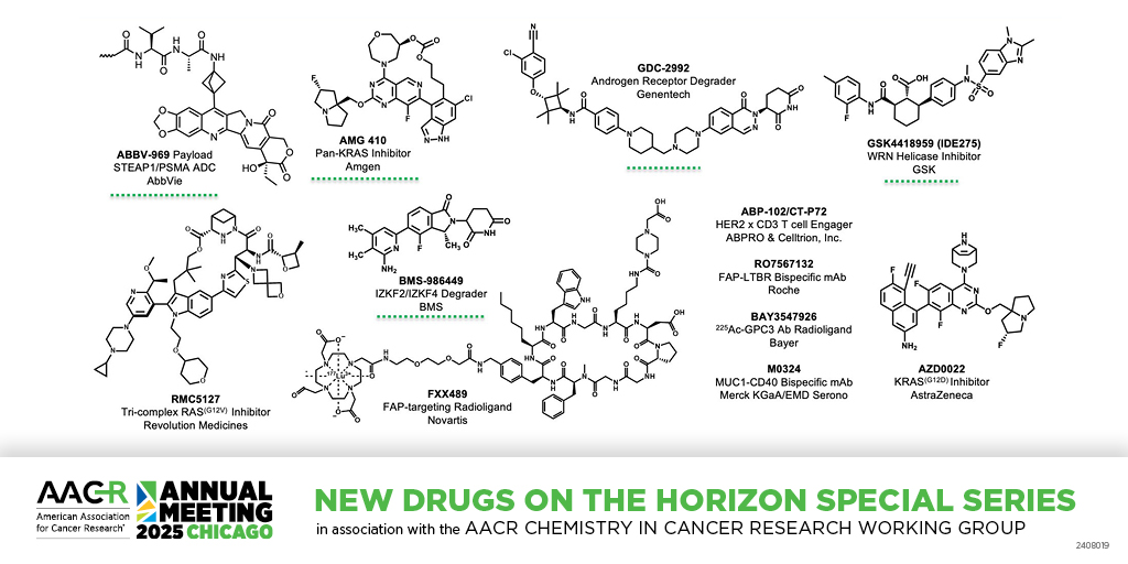 The three-part New Drugs on the Horizon Series at the AACR Annual Meeting 2025 wrapped up this morning. A total of 12 first-time disclosures were presented. #AACR25