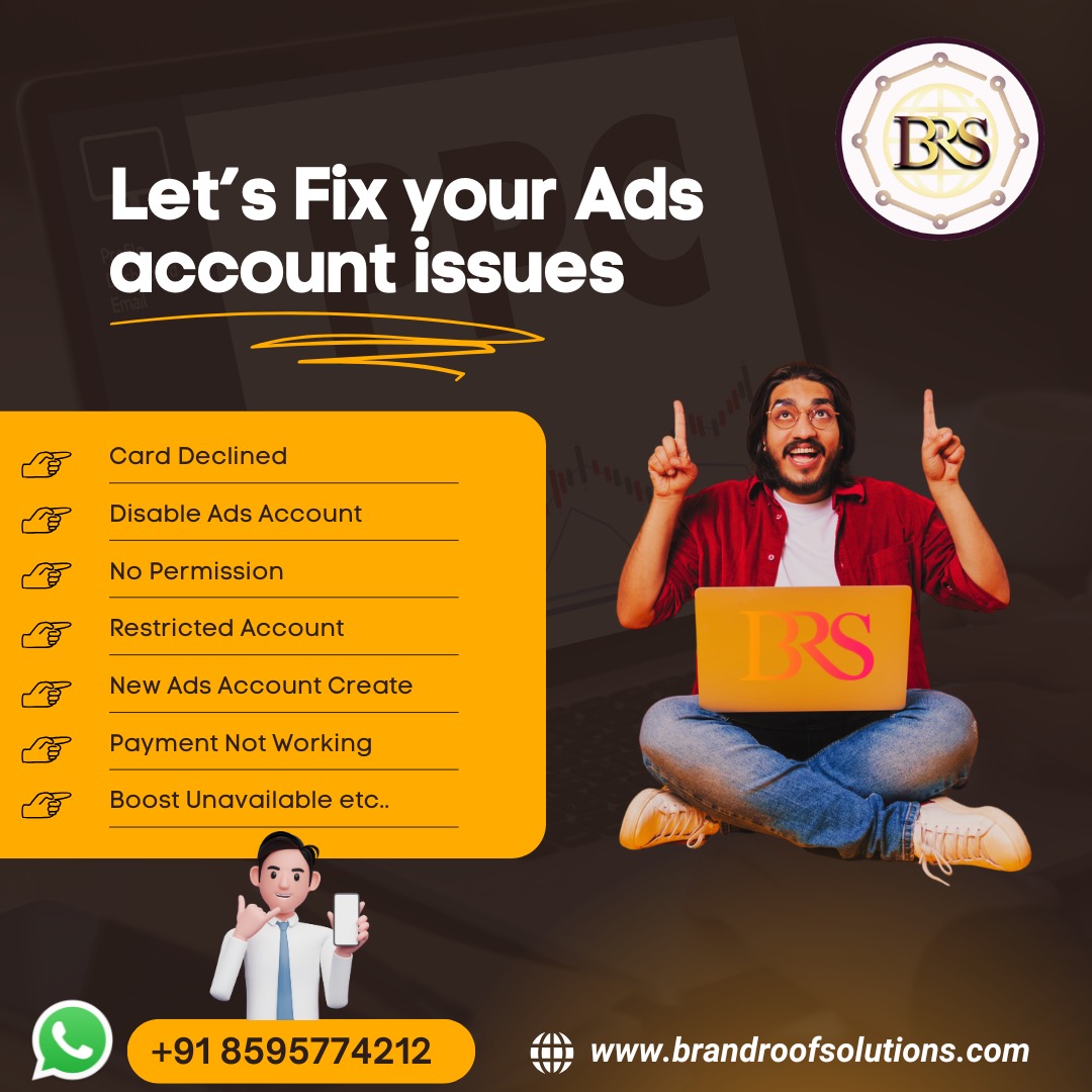 Rishabhgarg3005's tweet image. Let’s Fix your Ads account issues: - 🚀🎯

No worries Contact BRS Now!
Call us: - 8595774212
Visit us: - brandroofsolutions.com
.
.
.
#digitalmarketing #socialmediamarketing #ChatGPT #marketing #branding #business #DigitalRishabh #onlinemarketing #contentmarketing