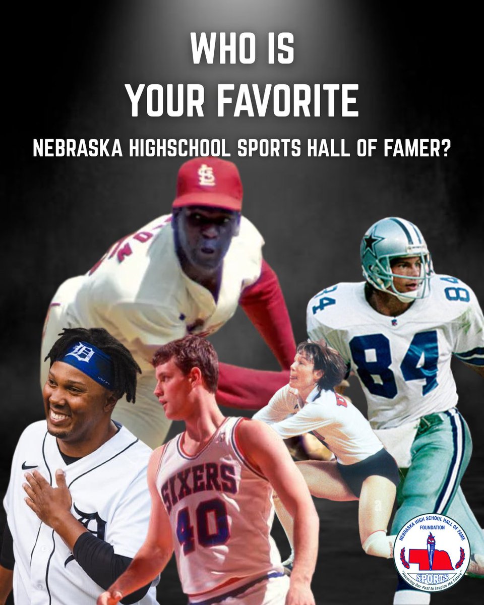 NebHallOfFame's tweet image. Who is YOUR favorite hall of famer in Nebraska? So many incredible options 🏀 🏈 ⚾️