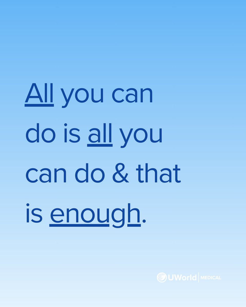 Some days giving it your all looks like conquering the world. Other days it looks like just showing up—and both are enough. 
#MotivationMonday #medicalschool # medical student