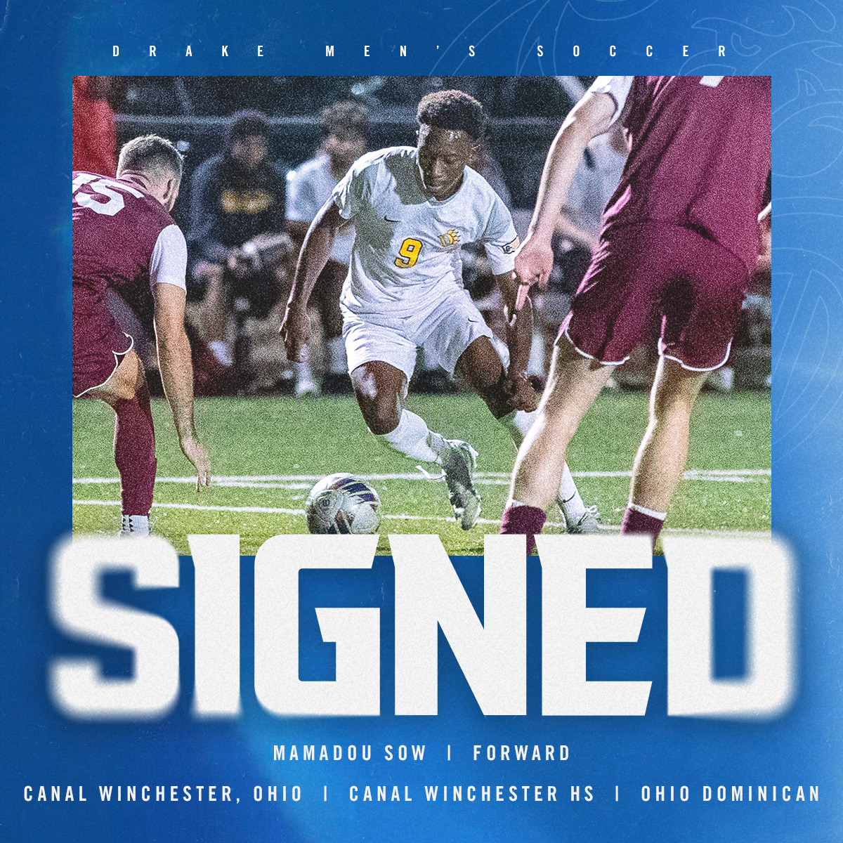 𝐖𝐞𝐥𝐜𝐨𝐦𝐞 𝐭𝐨 𝐃𝐫𝐚𝐤𝐞 🐶

Ohio Dominican transfer Mamadou Sow is officially a Bulldog!

#DSMHometownTeam