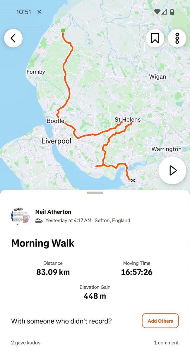TheBuswalker's tweet image. Thank you for all the support ❤️ I would never been able to 51.30 miles.  You are all amazing 🚌🥾.
#buswalker #TheBigChallenge #50miles #bus #Thanks #foodbanks #foodPoverty 
@arrivanorthwest
@BBCBreakfast
gofund.me/dec85937
@bbcmerseyside
@BusinessHouses2 @DavefcKelly