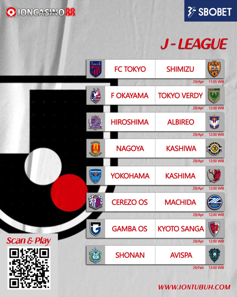 ion_duniabola's tweet photo. IONCASINO88 | JADWAL BOLA

Mau pasang bola? Tapi bingung cari situs yang aman terpercaya? #IONCASINO88 tempatnya !! Buruan daftar &amp; pasang sekarang !!

🔗 https://t.co/EX6Cwg16ms

#matchday #jadwalbola #jadwalsepakbola #duniabola #ionduniabola #championsleague #jleague #UCL https://t.co/TDKUjcb8oK