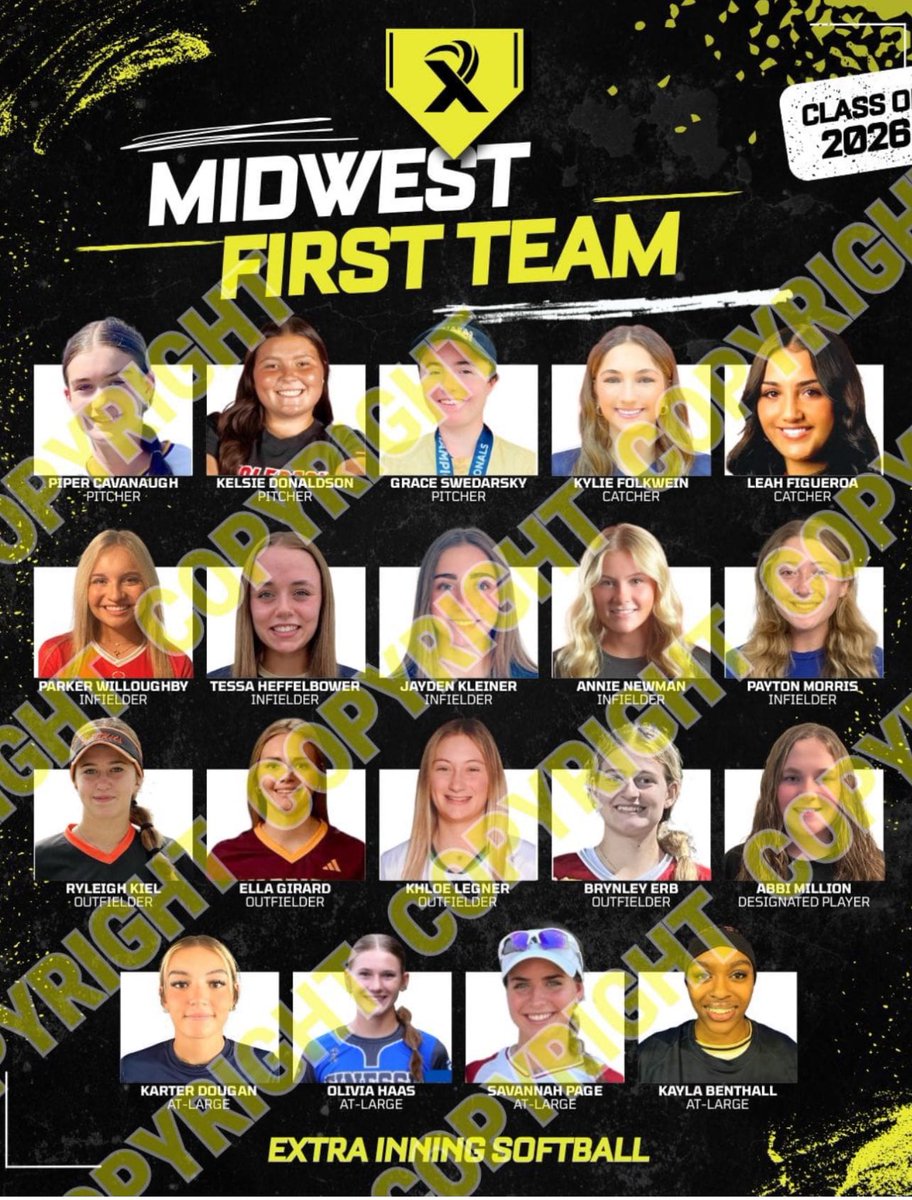Beyond grateful for <a href="/ExtraInningSB/">EXTRA INNING SOFTBALL</a> for selecting me as Midwest 1st Team and National 2nd Team alongside many amazing athletes!!
<a href="/WalshJesuitSB/">Walsh Jesuit Softball</a> <a href="/T2Robeson/">Turnin2 - 18u National Robeson / Long</a> <a href="/Kenzie_LongT2/">Kenzie Long</a> <a href="/MSU_Softball/">Michigan State Softball</a> <a href="/ShoMcDonald/">Sharonda McDonald</a> <a href="/WellsBethaney22/">Bethaney Wells</a> <a href="/CoachDStenger/">Danielle Stenger</a> <a href="/jadelynallchin/">jadelyn allchin</a>