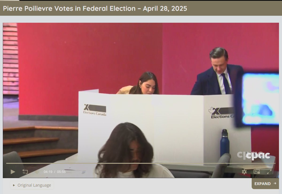 Looks like Mr &amp; Mrs Poilievre get special treatment and are permitted to violate the Canada Elections Act (S.C. 2000, c. 9). Or do they each legitimately require assistance filling out their ballots? If so, Poilievre should have disclosed to the public that he requires