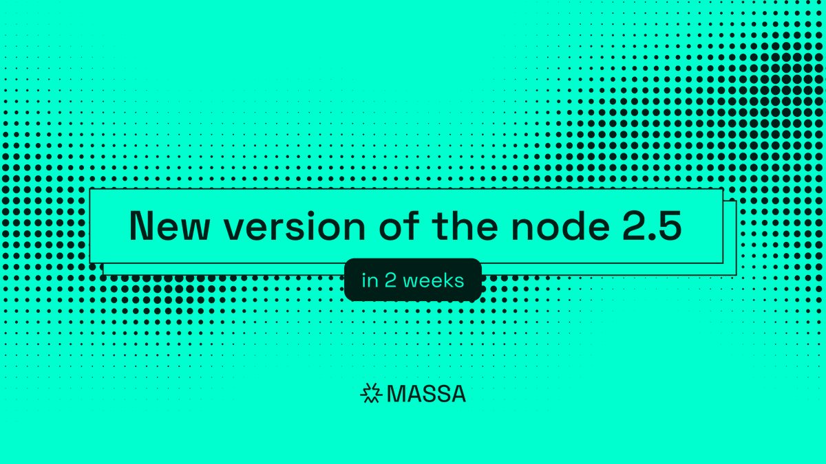 massachain's tweet photo. 🚨 Important Node Update Coming Soon 🚨

In 2 weeks, a major update will be rolled out, introducing Deferred Calls. 
To activate this update, 75% of the staker threshold needs to update their nodes. 
If this threshold isn’t reached, the update won’t be activated.

👉 Why is this important?
Deferred Calls allow smart contracts to schedule actions that will be executed later, without triggering them immediately. 
This adds flexibility and efficiency to smart contract automation, enabling fully autonomous smart contracts on Massa.

⚠️ Potential impact for builders: they may be slightly affected by these changes.

For more details, check the list of upcoming changes here:
https://t.co/frM9Vdae9i