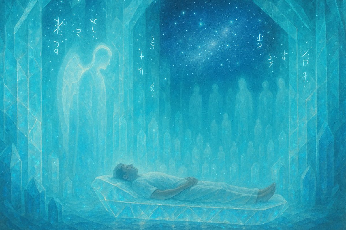 The Chamber
(room of light)where Our Soul  is asleep in our Origin home 💫✨✨