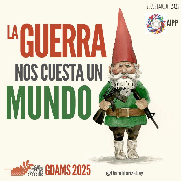 #Desarme/El gasto militar global alcanzó los 2,7 billones de dólares, lo que representa un aumento del 9,4 % en 2024 en comparación con el año anterior, según estimaciones de <a href="/sipriorg/">SIPRI</a> , marcando el mayor incremento en la historia reciente. #laguerranoscuestaunmundo #gdams