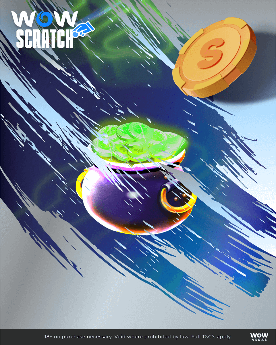 wowvegascom's tweet photo. 🍀 It’s WOW Scratch time! 🎉 Can you uncover the game hiding behind the scratch? Dive in and take your best guess! ✨ Drop your answer and WOW username in the comments for a chance to win WOW 30,000 + SC 3! #WOWVegas #April28th #DailySocialCompetition https://t.co/8rXAL85B0n