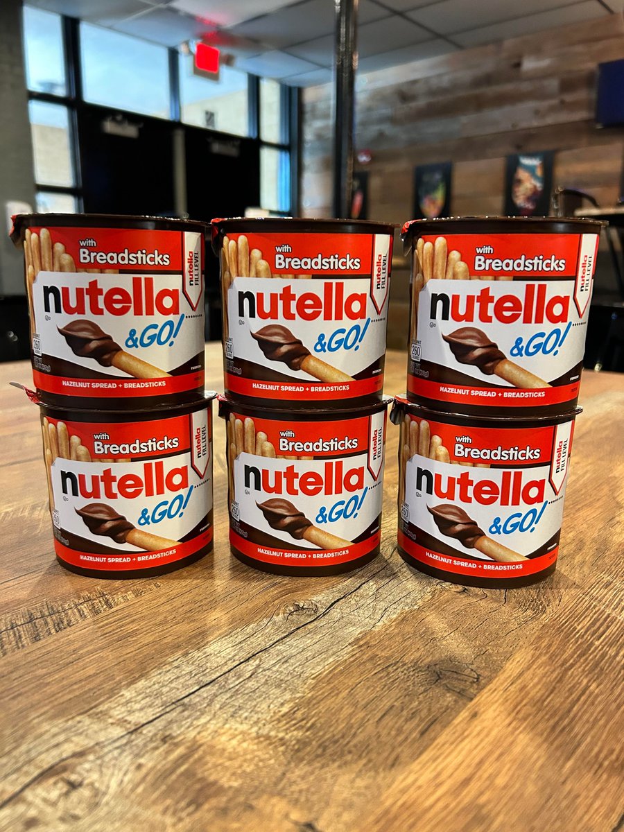 🎉 Snack time just got sweeter! 🎉 Nutella &amp; Go snacks are now half off at The Nest for only $0.75! Don't miss out on this delicious deal! 😋