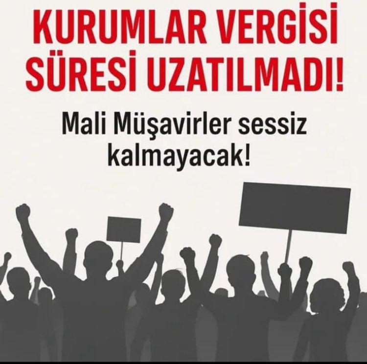 Bitmeyen işler bitmeyen beyan ve bildirimler. 

#KurumlarVergisiUzatılsın