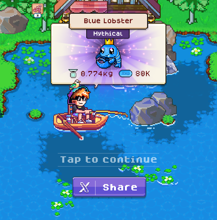 I caught a Mythical Fish - Blue Lobster fish ✌️ 
Join with me fishingfrenzy.co #fishing_frenzy