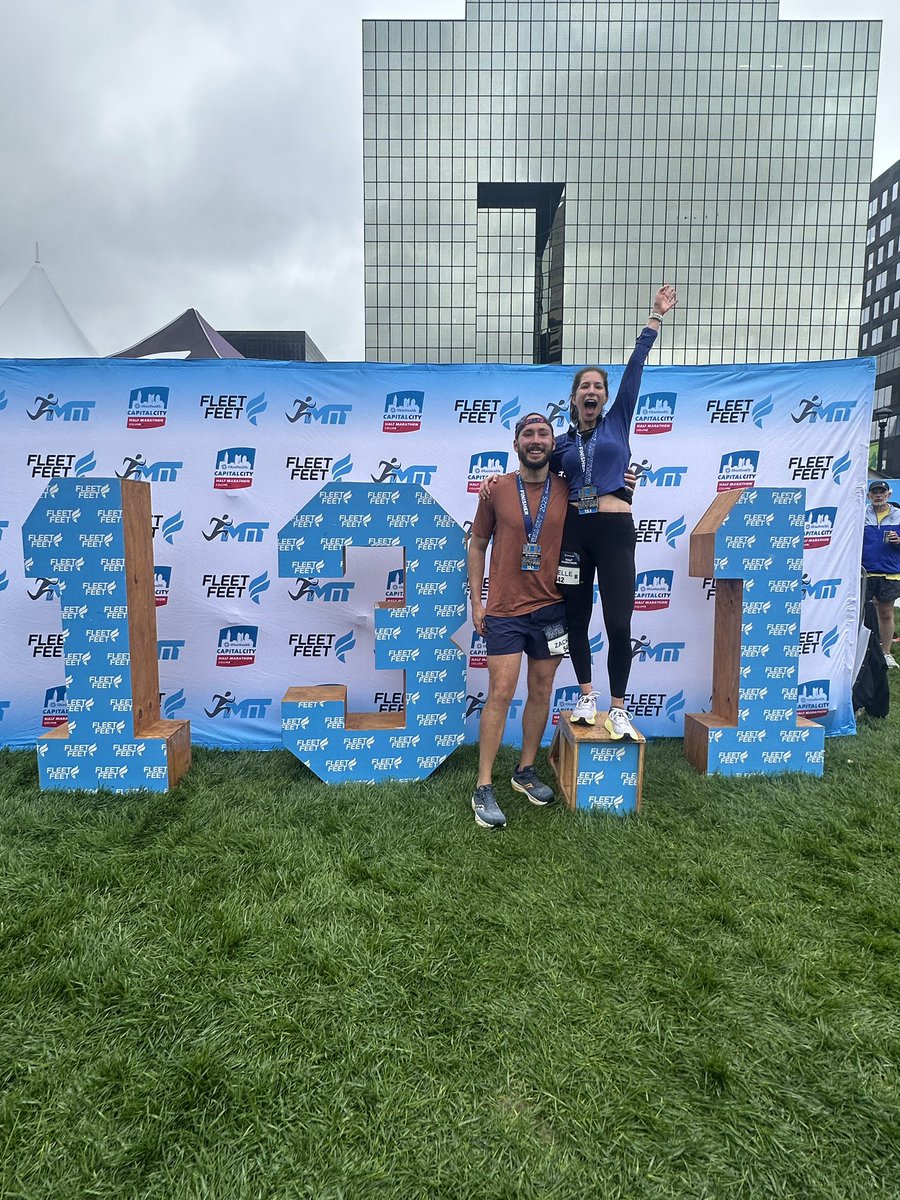 Danielle Glassman, MD (@daniglassman) on Twitter photo Great day for a PR at the <a href="/CapCityHalf/">Capital City Half</a> !🏅1:44:19 ⏱️couldn’t have asked for a better running buddy Great day for a PR at the <a href="/CapCityHalf/">Capital City Half</a> !🏅1:44:19 ⏱️couldn’t have asked for a better running buddy