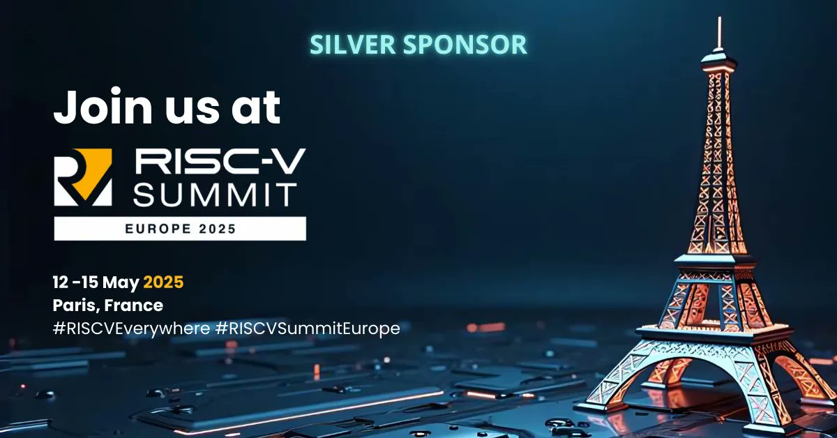 Baya Systems (@bayasystems) on Twitter photo <a href="/bayasystems/">Baya Systems</a> is a Silver Sponsor of the RISC-V Summit Europe 2025 in Paris! 🇫🇷
Join us May 12-15 for an exciting event full of innovation, learning, and networking. Registration is now open! bayasystems.com/2025/04/10/ris…
#RISCvSummit2025 #BayaSystems #SilverSponsor #Paris <a href="/bayasystems/">Baya Systems</a> is a Silver Sponsor of the RISC-V Summit Europe 2025 in Paris! 🇫🇷
Join us May 12-15 for an exciting event full of innovation, learning, and networking. Registration is now open! bayasystems.com/2025/04/10/ris…
#RISCvSummit2025 #BayaSystems #SilverSponsor #Paris