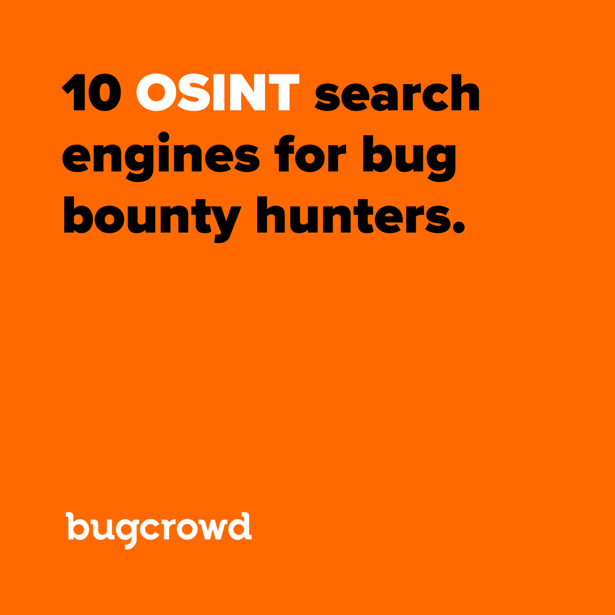 10 OSINT search engines for bug bounty hunters 👇

🪲 hunter.io
🐛 intelx.io
🐞 shodan.io
🐜 censys.com
🪳 crt.sh
🦟 virustotal.com
🕷️ zoomeye.ai
🪲 nerdydata.com
🐛