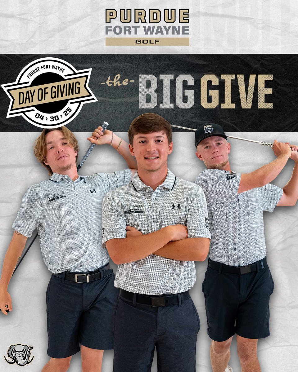 MastodonMGolf's tweet image. 𝙏𝙤𝙙𝙖𝙮 is Purdue Fort Wayne’s Day of Giving.
You can help Mastodon student-athletes today with a donation.
🔗 givegab.com/campaigns/men-…
#PFWDayOfGiving