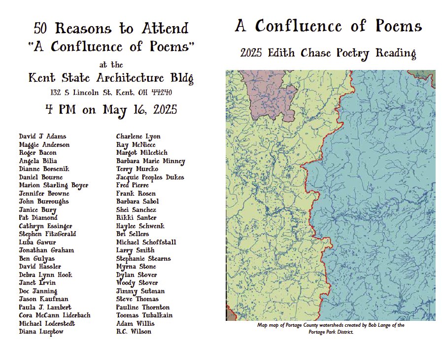 OhioPoetry's tweet image. May 16th at Kent State: A Confluence of Poets