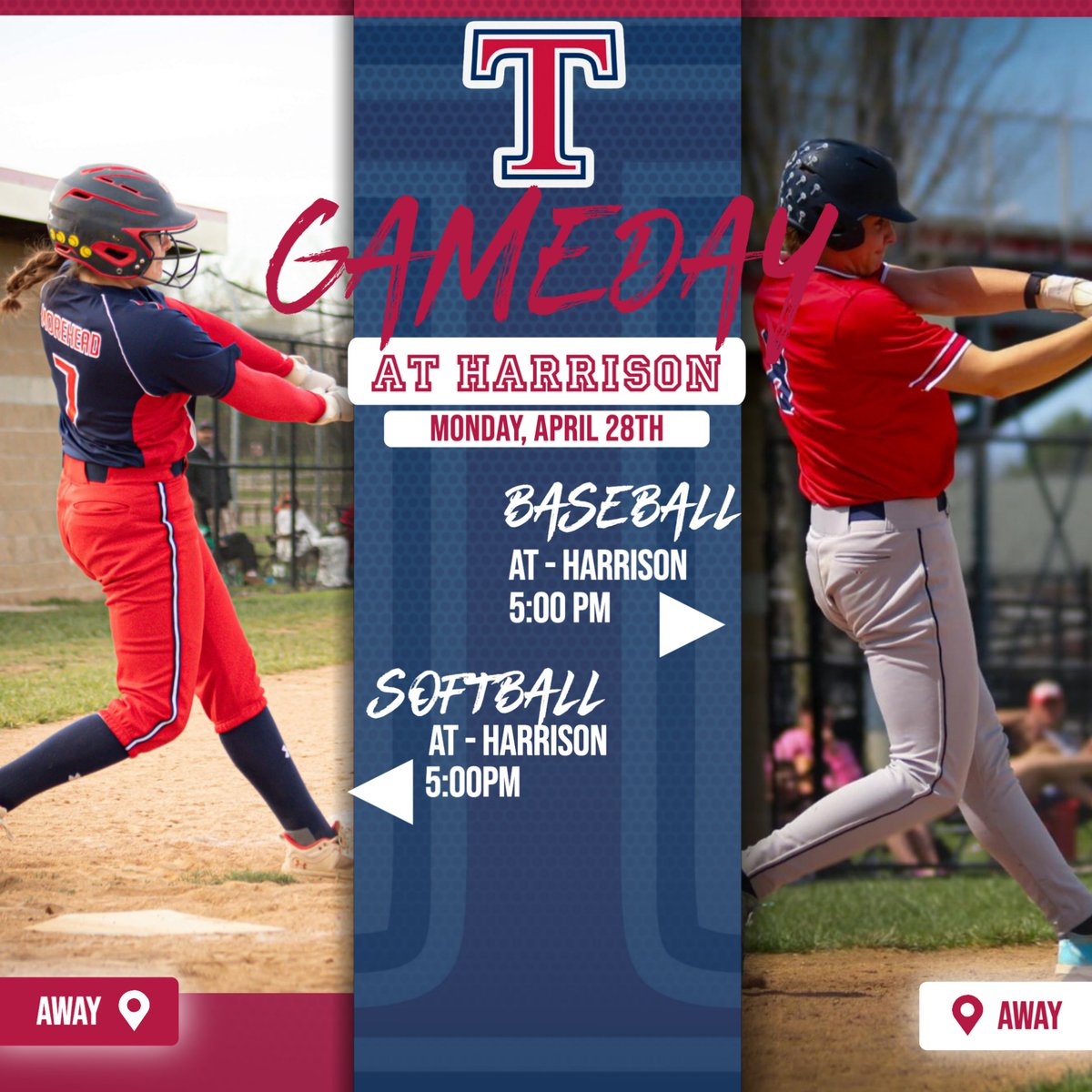 ⚾️🥎Good luck to <a href="/Talawandabaseb1/">Talawanda Baseball</a> and <a href="/BraveFastpitch/">Talawanda Softball</a> as they both head to Harrison for an <a href="/swocsports/">SWOC Sports</a> showdown!!

<a href="/THSBoosters/">Talawanda Boosters</a>