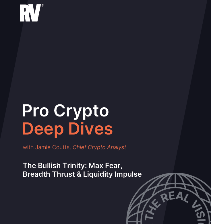 Two weeks ago, I published my report, "The Bullish Trinity," on @realvision. 

1. Max Fear
2. Equities Breadth Thrust
3. Bullish Macro Regime

Rarely do we see a confluence of supportive conditions for risk assets. At the end of March and early April, as panic set in, I used the