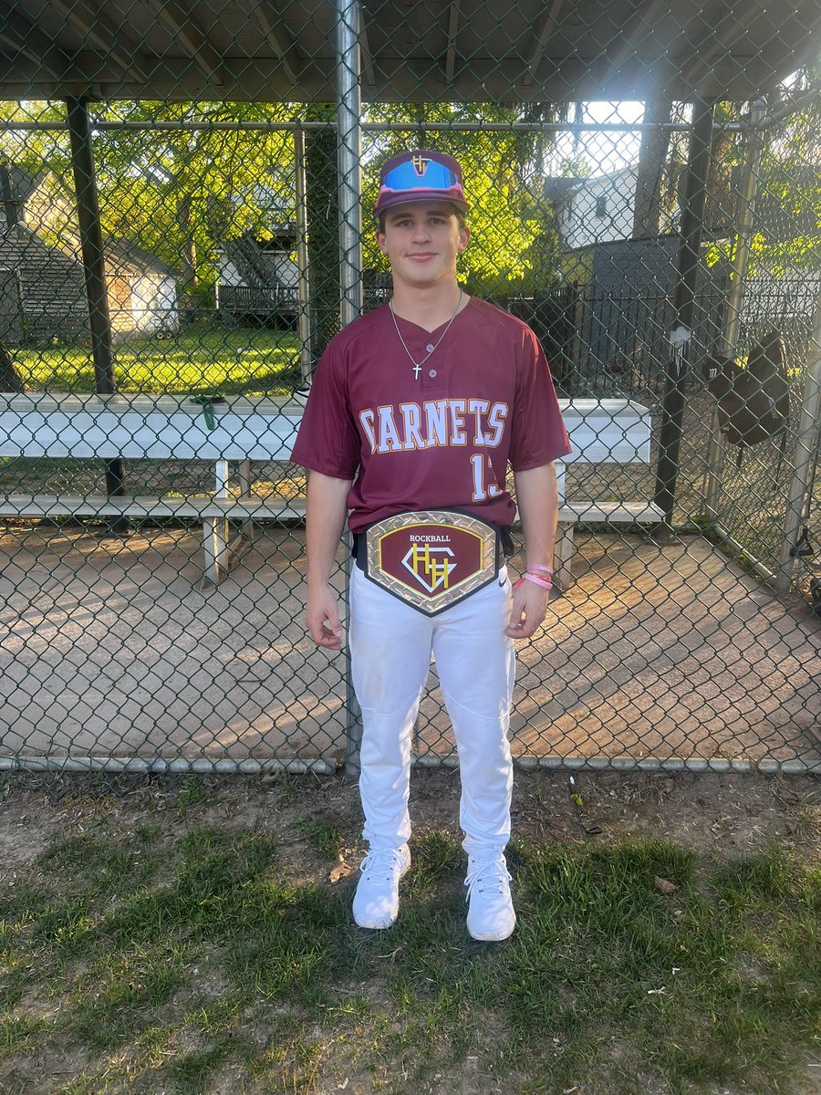 Garnets win 11-1 over Burlington Twp. 
Weag 4IP 6K 1ER
Begley/Clark/Lachall all with a hit.

Garnets P.O.G. goes to Dakota Spisak with a big 2 RBI double to get the Garnets offense going.

We are back at it tomorrow @ Collingswood 4 pm.