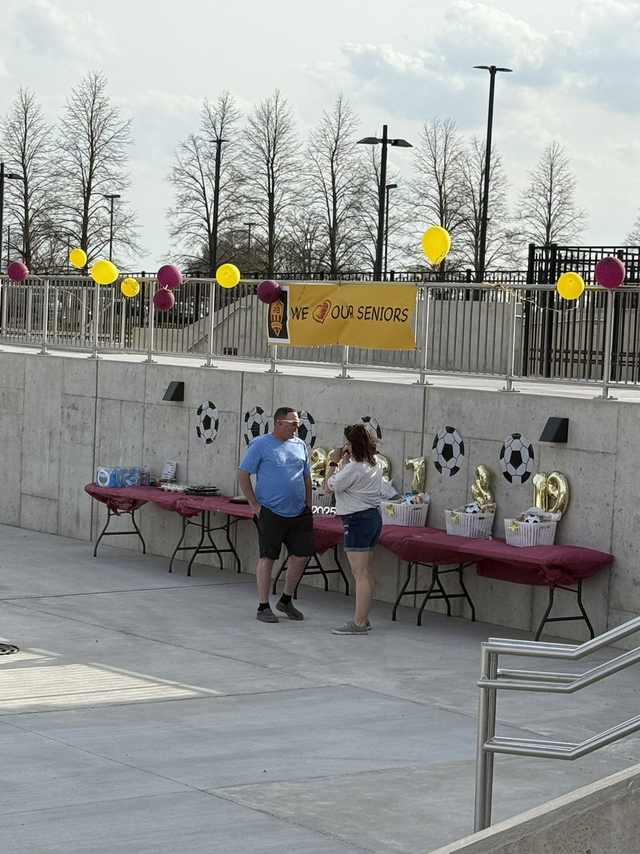 Very windy Senior Night in Rocket Country