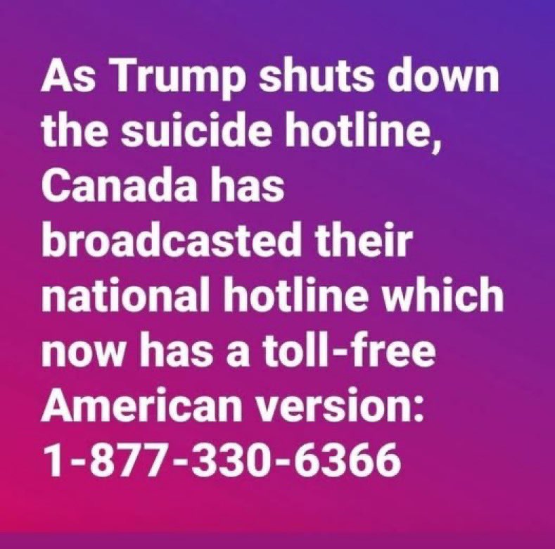 Just a reminder America your government may be forgetting about you and your needs/help but those who need help have help available. Thank you Canada 🇨🇦