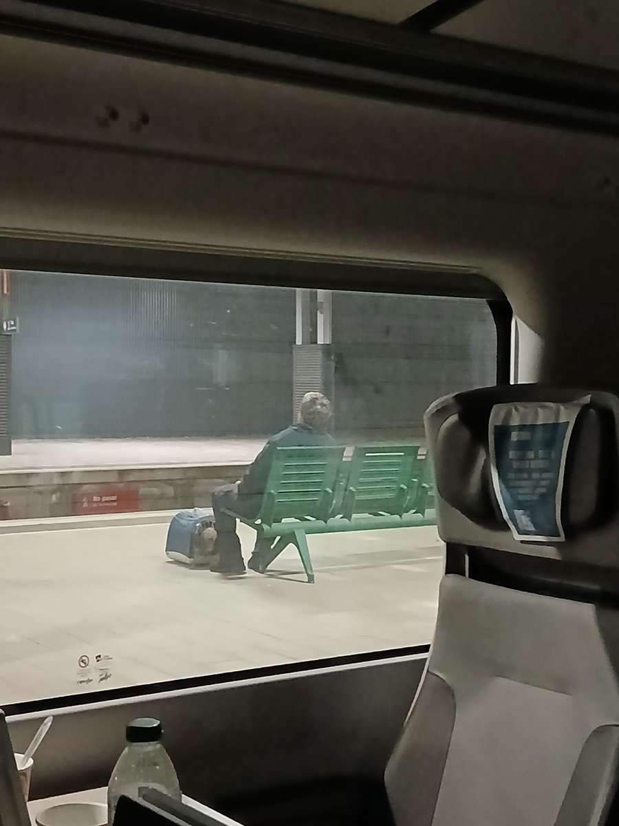 A las 23 h ofrecieron agua, infusión/café y un "food truck" con sándwiches. Hay que salir a las puertas de la estación  para recogerlo. Dicen que habilitan, lentamente, un polideportivo...
Mientras,  la señora del gato espera.
Zamora existe, <a href="/Renfe/">Renfe</a>