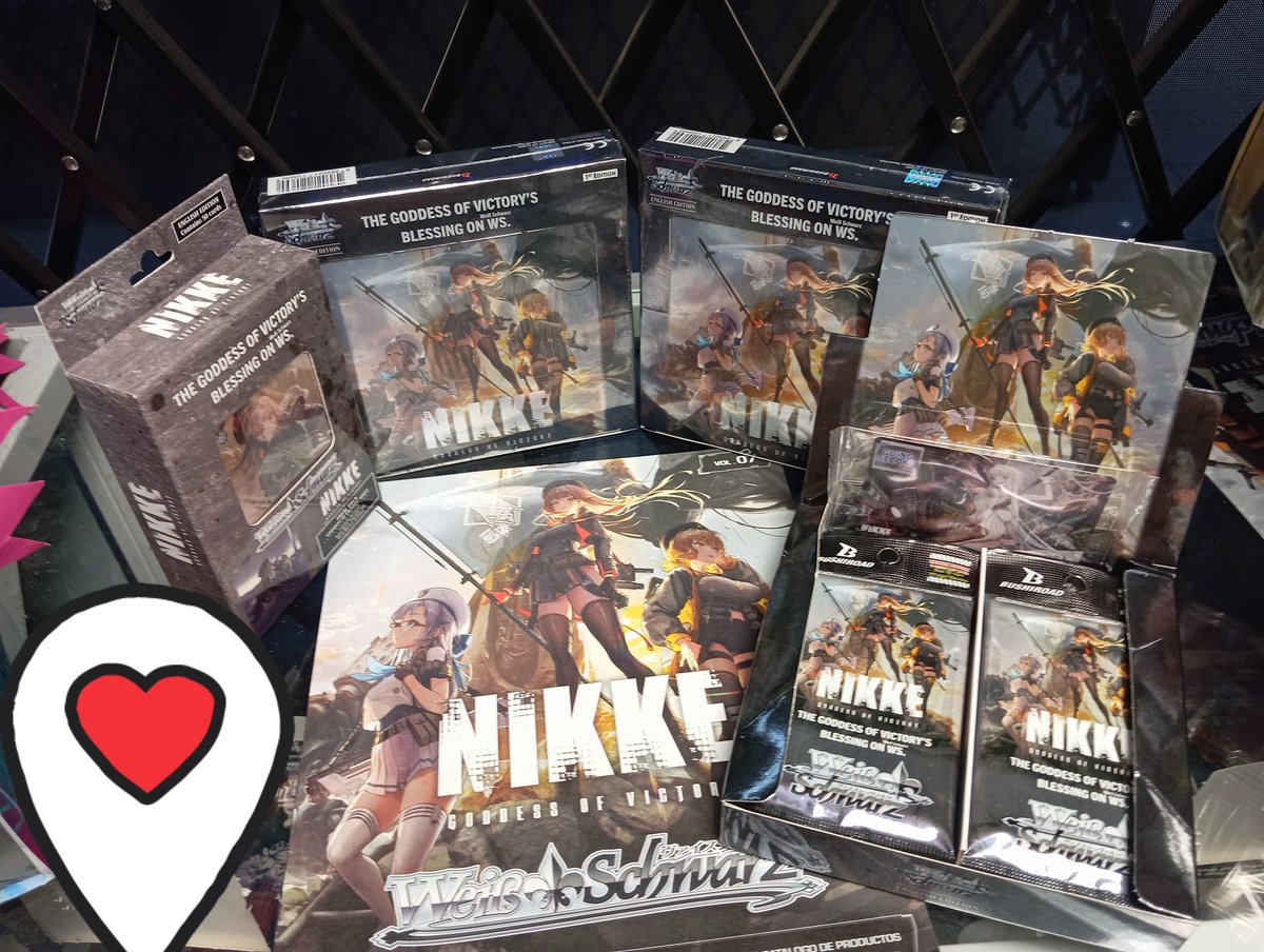 JechtStore's tweet photo. 🛍📅⚡🔥 YA EN TIENDA / WEISS SCHWARTZ
‼️No te quedes sin las tuyas‼️
⭐Trial Deck GODDESS OF VICTORY: NIKKE
⭐Booster Pack GODDESS OF VICTORY: NIKKE
(￣ω￣)/
•ᴗ•
#LaCartiteria #tcg #Guadalajara #weissschwarz #NIKKEGODDESSOFVICTORY https://t.co/1e7tSsEd9w