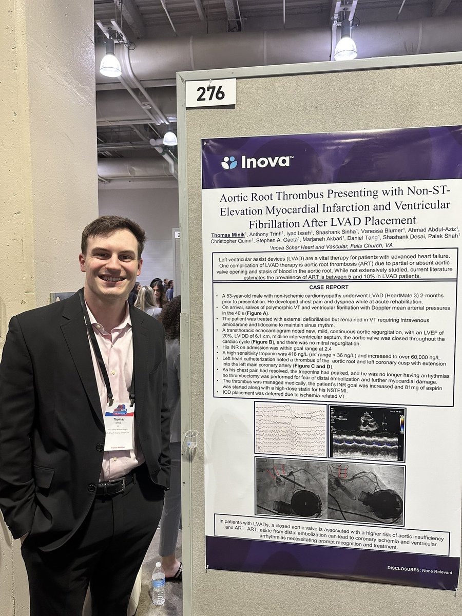 Dr Mehta and Dr Minik presenting their work @ ISHLT2025.