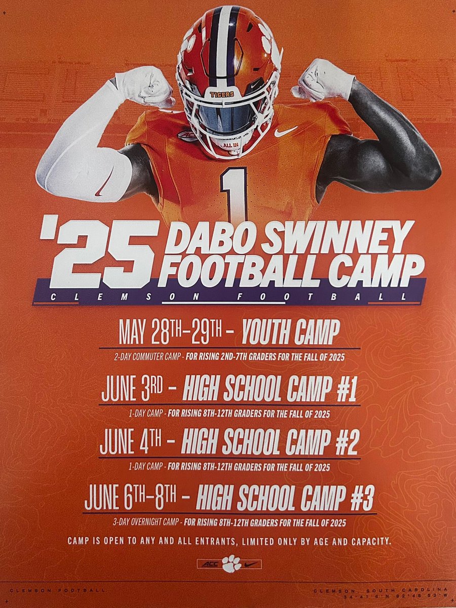 Maximus McKiernan (@maximus_qb) on Twitter photo Grateful to have earned a personal invite to Clemson’s football camp <a href="/ClemsonFB/">Clemson Football</a> <a href="/CoachGRiley/">Garrett Riley</a> <a href="/andrew_zow/">Coach Zow</a> <a href="/txqb/">Brian Thiebaud</a> <a href="/coachburo/">Michael Buro</a> <a href="/BillieFootball/">Battlin Billie FB</a> <a href="/Wildbillfbg/">Bill Wilder</a> <a href="/paul_gunnoe/">Paul Gunnoe</a> Grateful to have earned a personal invite to Clemson’s football camp <a href="/ClemsonFB/">Clemson Football</a> <a href="/CoachGRiley/">Garrett Riley</a> <a href="/andrew_zow/">Coach Zow</a> <a href="/txqb/">Brian Thiebaud</a> <a href="/coachburo/">Michael Buro</a> <a href="/BillieFootball/">Battlin Billie FB</a> <a href="/Wildbillfbg/">Bill Wilder</a> <a href="/paul_gunnoe/">Paul Gunnoe</a>